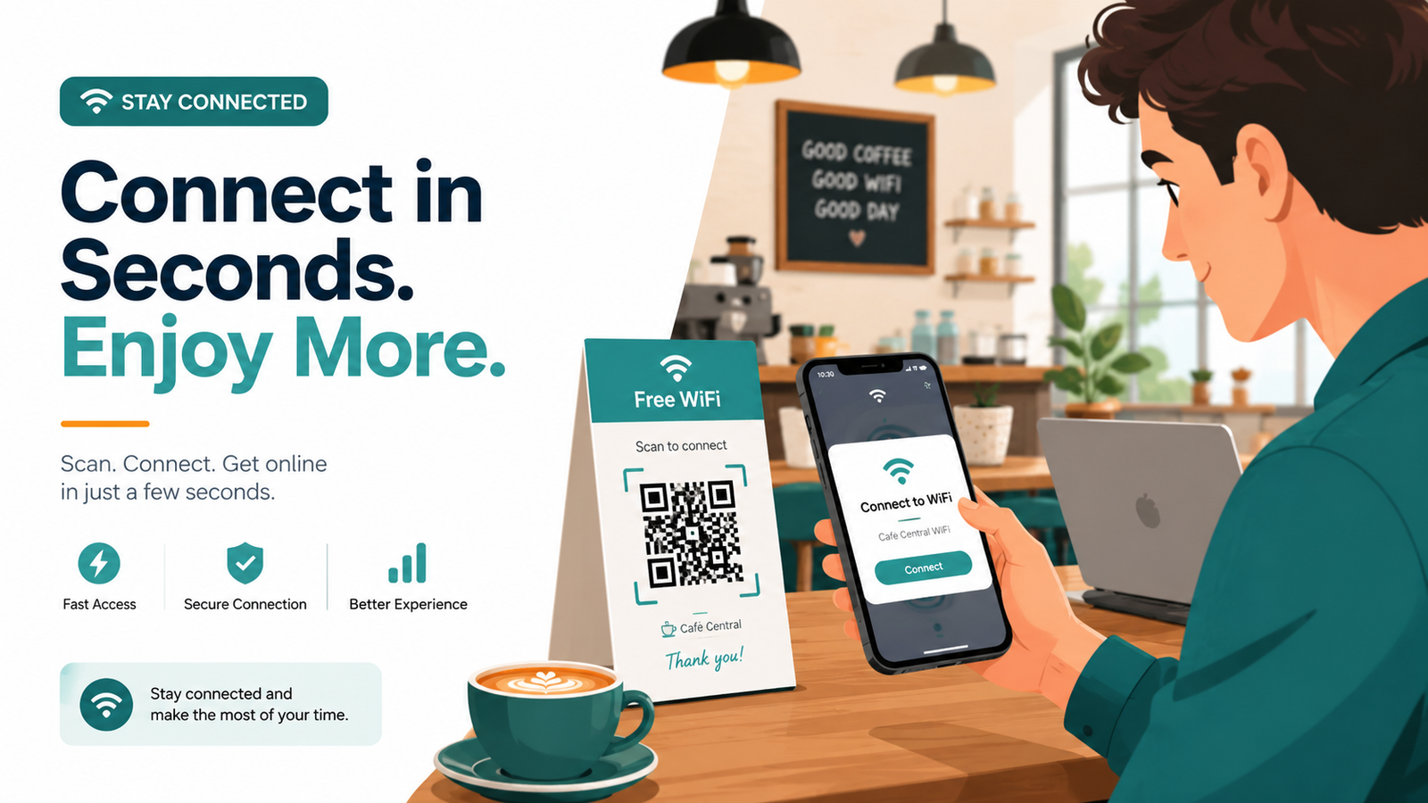 How to Make a WiFi QR Code So Guests Can Connect Instantly