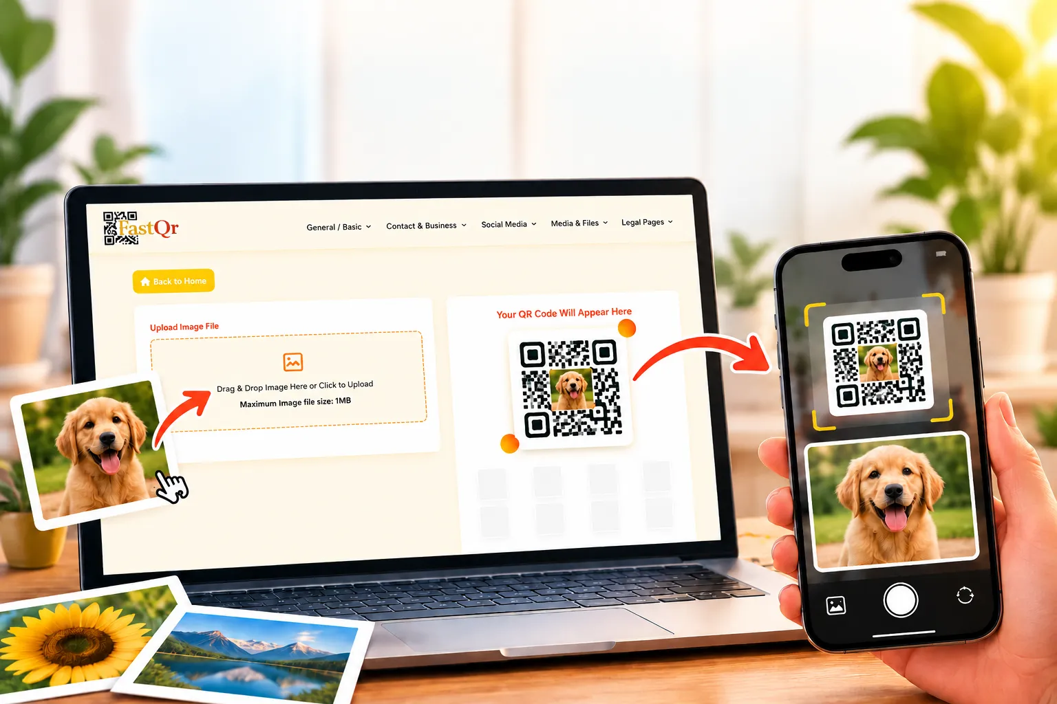 Image QR Code Generator
